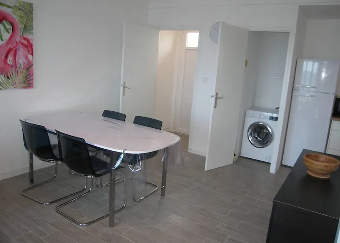 T2 Rénové, 4 Couchages, Parking, Face Plage, Centre De Saint-cyprien - Fr-1-106-74 Appartamento